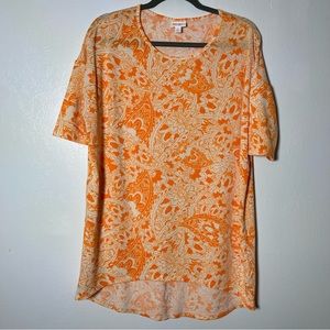 LuLaRoe Irma Tunic, Size Small Floral Paisley. In excellent condition!